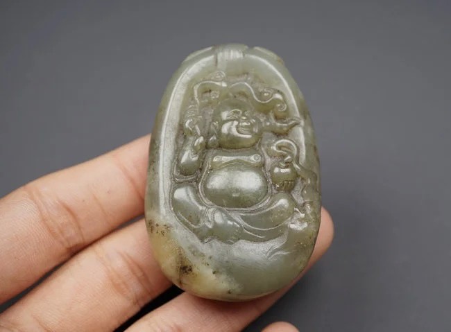 ｜冷门出品｜精选专拍·第贰拾叁场· 和田玉 弥勒佛玉牌挂件