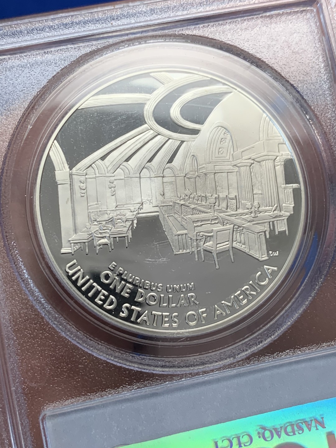 《竞宝斋》第149场-周日，周一，周四 3场 (全场包邮) PCGS-PR69DCAM 美国 2005年 马歇尔总统 精制版纪念大银币 顶级品相