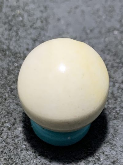 精美戈壁彩玉手工雕刻道字圆珠一个！ 精美戈壁彩玉手工雕刻道字圆珠一个！