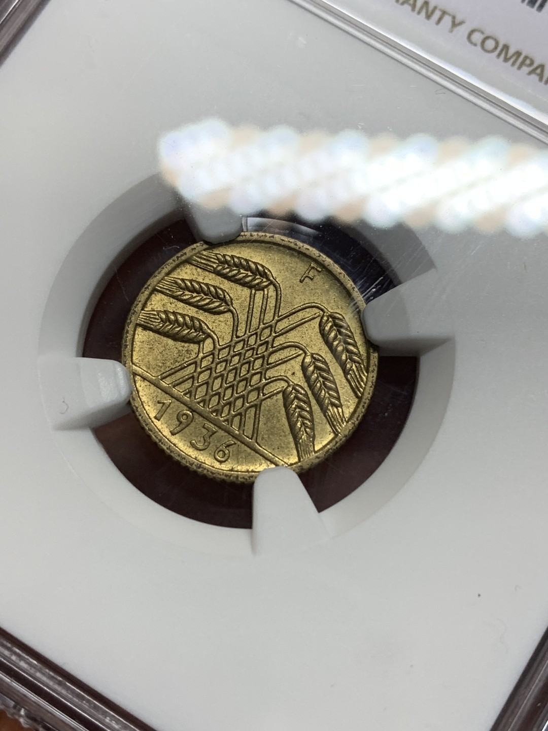 《竞宝斋》第149场-周日，周一，周四 3场 (全场包邮) NGC-MS64 魏玛德国1936年F厂5芬尼铜币