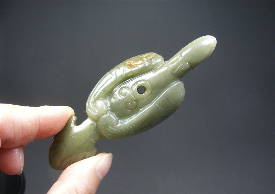 ｜冷门出品｜精选专拍·第贰拾贰场· 和田玉带沁圆雕凤鸟大把件