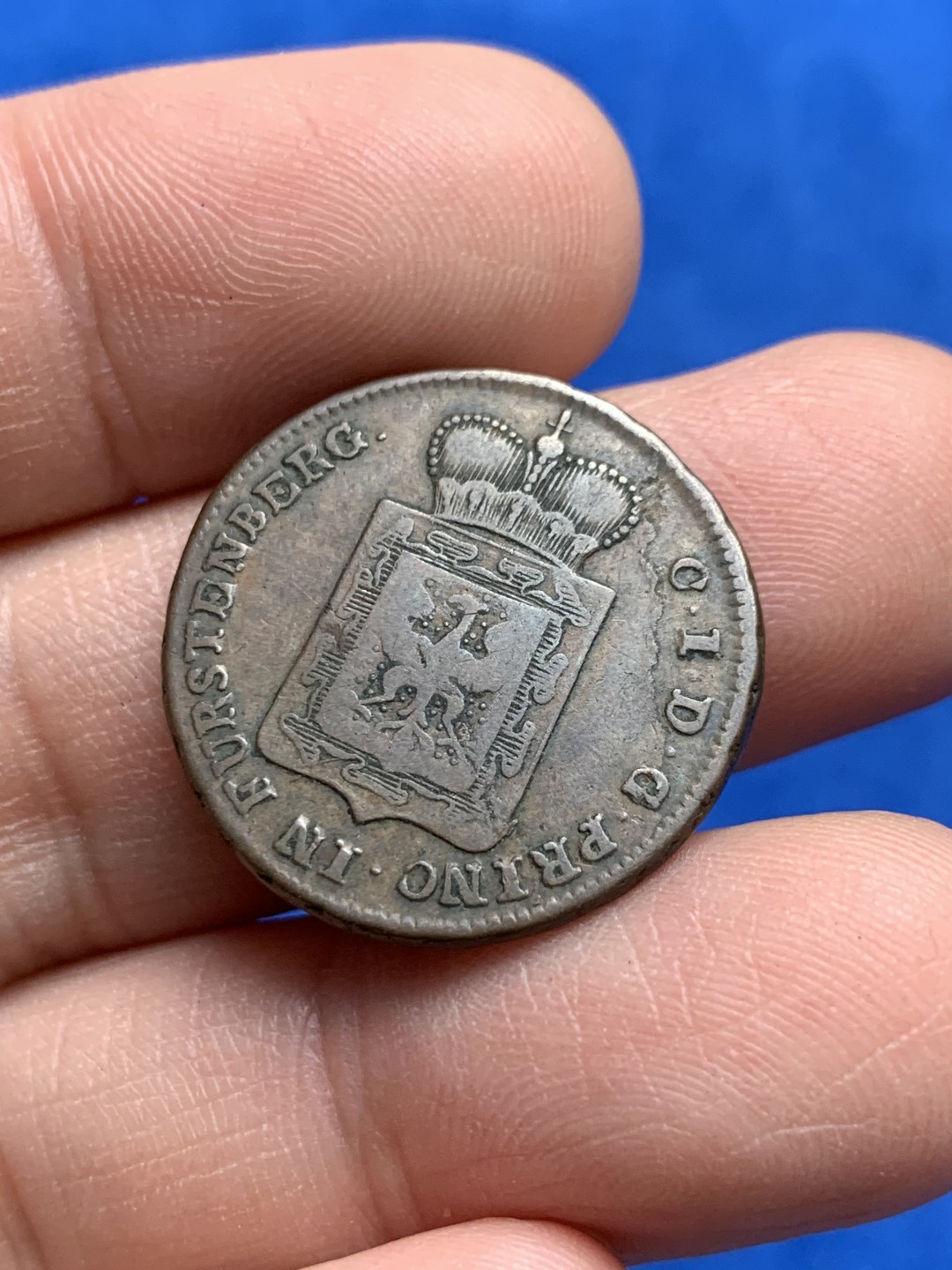 《竞宝斋》第149场-周日，周一，周四 3场 (全场包邮) 意大利邦铜币2枚一起，1804，1858各一枚