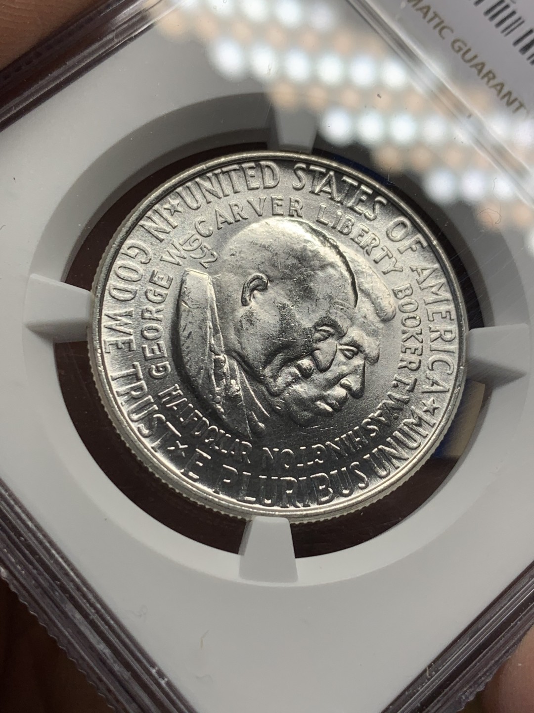 《竞宝斋》第149场-周日，周一，周四 3场 (全场包邮) NGC MS63 1952年美国乔治华盛顿地图半美元