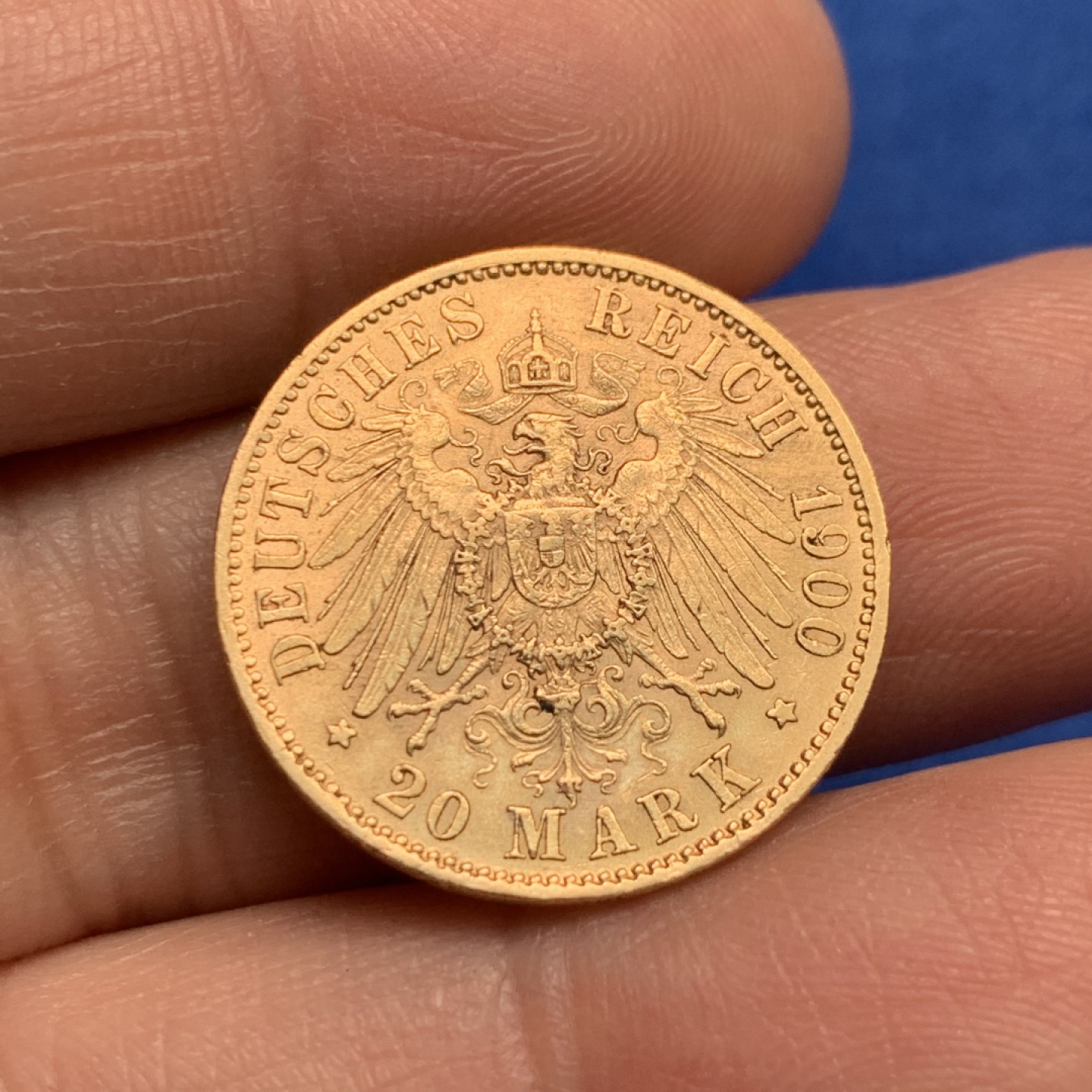 《竞宝斋》第149场-周日，周一，周四 3场 (全场包邮) 德国1900年 威廉二世 20马克金币 Gold (.900) • 7.965 g • ⌀ 22.5 mm