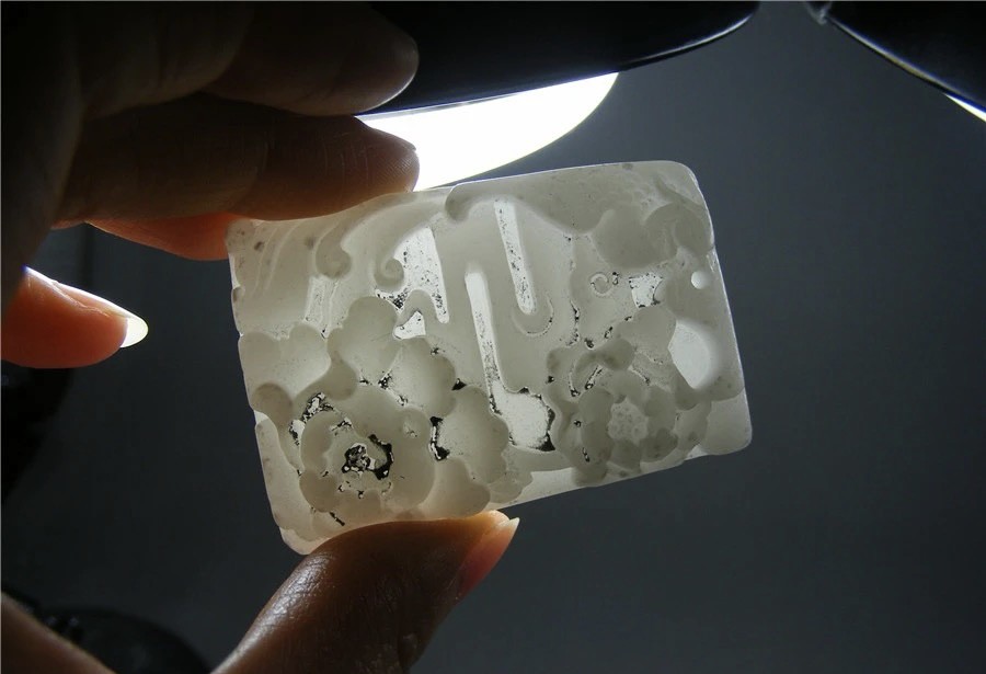 ｜冷门出品｜精选专拍·第贰拾叁场· 地方玉单面工凸起厚实浮雕花卉凤鸟大佩