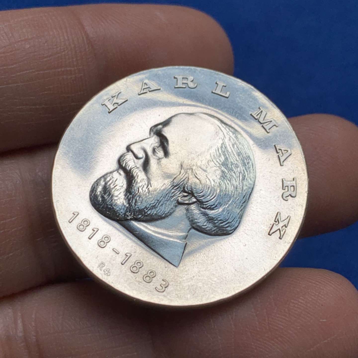 《竞宝斋》第149场-周日，周一，周四 3场 (全场包邮) 1968年民主德国革命导师马克思诞辰 20马克纪念银币