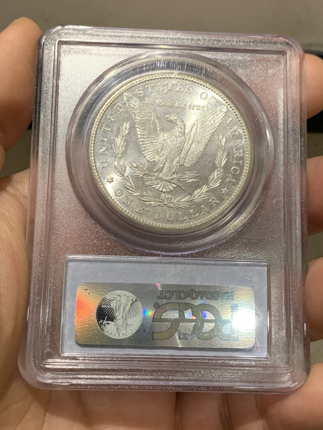 《竞宝斋》第149场-周日，周一，周四 3场 (全场包邮) PCGS-MS64 美国 1881年 摩根大银币 原光好品  细节极好