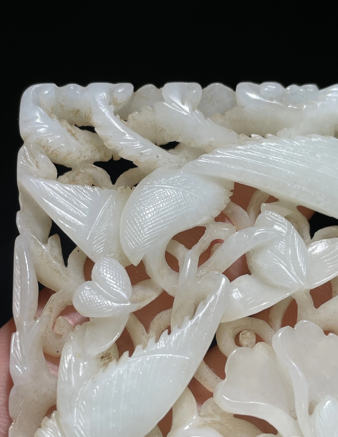 ｜冷门出品｜精选专拍·第贰拾伍场· 和田白玉凤戏牡丹镶嵌牌