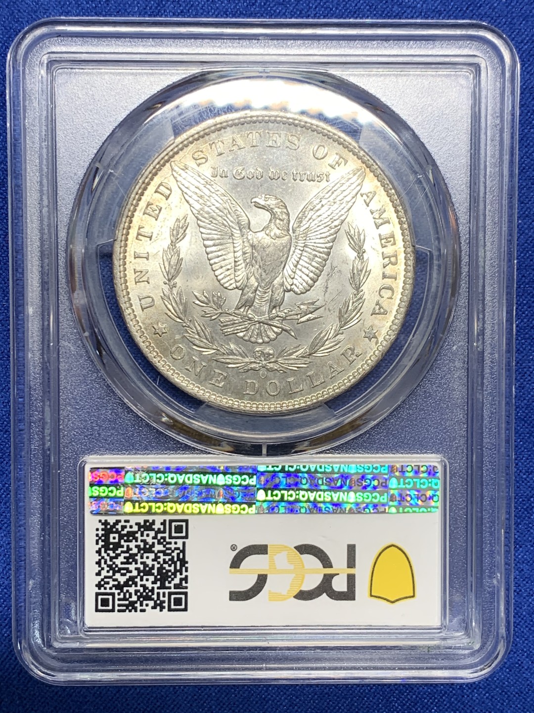 《竞宝斋》第149场-周日，周一，周四 3场 (全场包邮) PCGS-MS64 美国1899年O版 非常少见年份 摩根银币，光度好非常漂亮