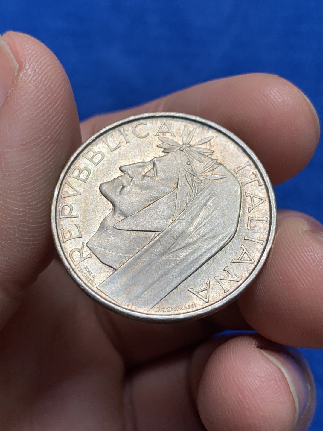 《竞宝斋》第149场-周日，周一，周四 3场 (全场包邮) 意大利银币两枚，但丁500里拉+迁都一百周年500里拉