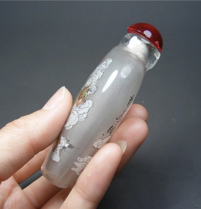 ｜冷门出品｜精选专拍·第贰拾叁场· 玻璃内画龙纹大鼻烟壶