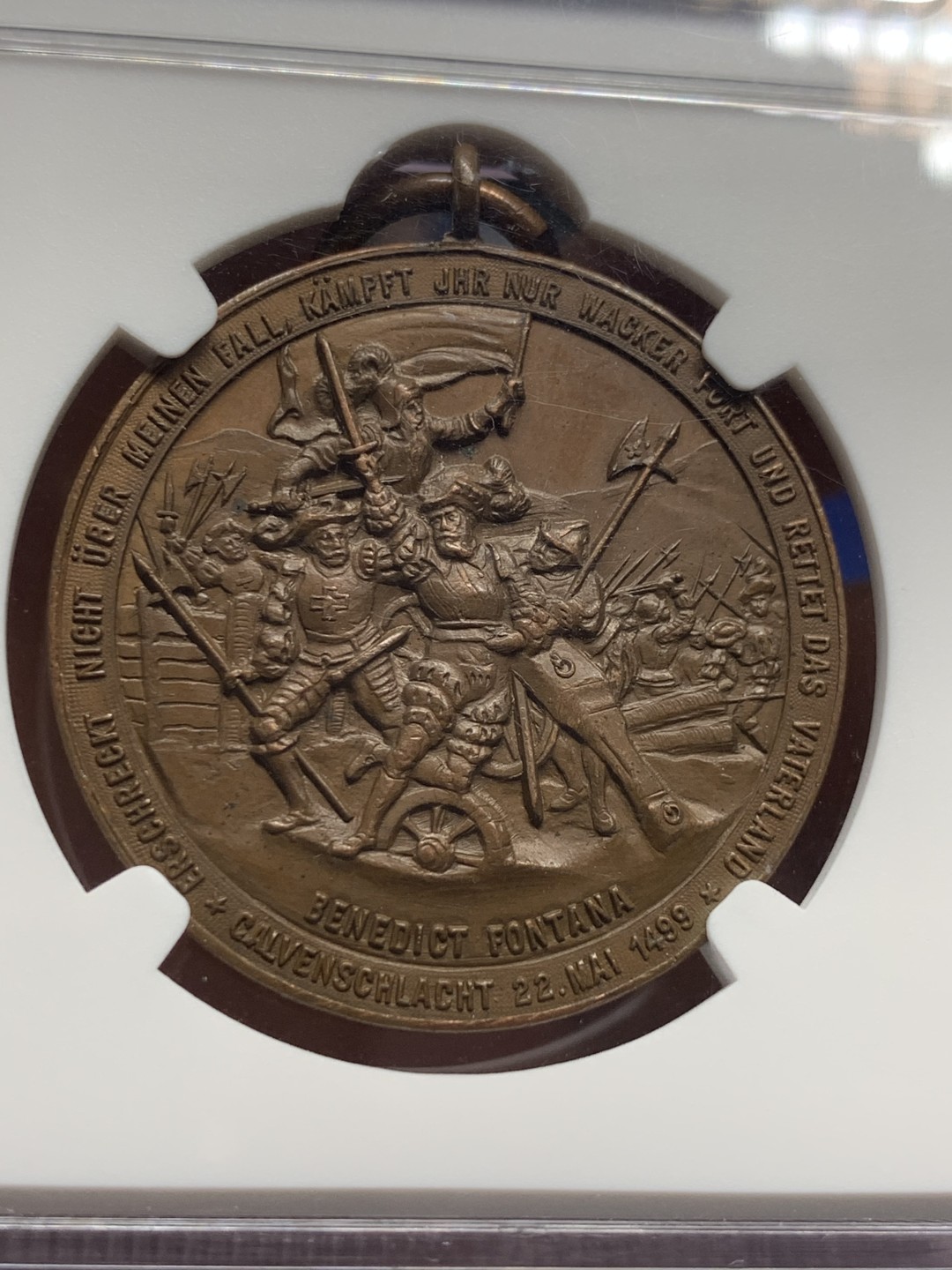 《竞宝斋》第149场-周日，周一，周四 3场 (全场包邮) NGC-MS63BN  瑞士Dornacn战役勋章