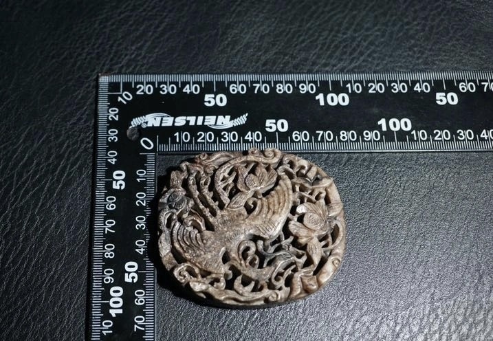 ｜冷门出品｜精选专拍·第贰拾叁场· 明清工老和田玉提油凤穿牡丹大瓦子