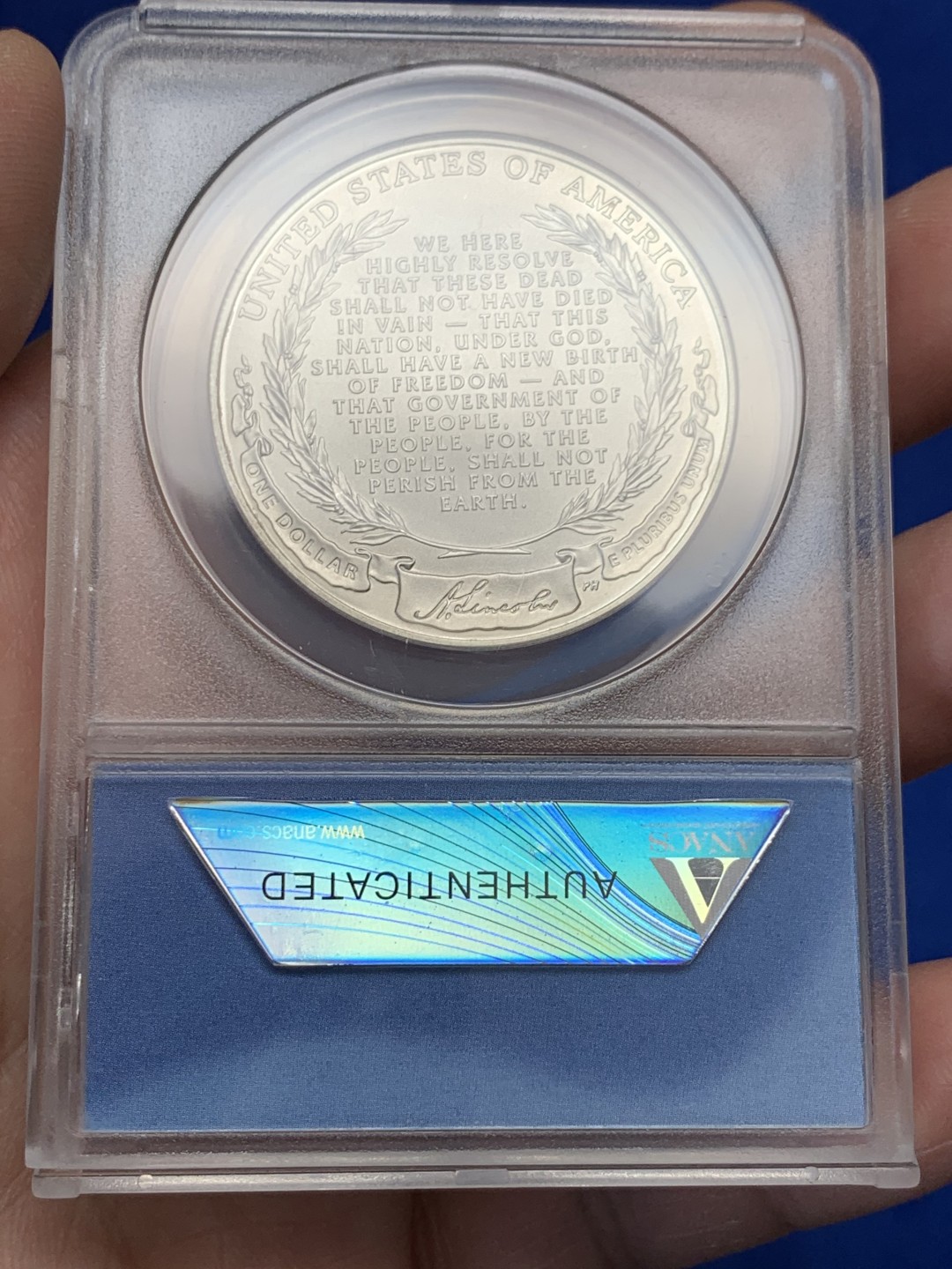 《竞宝斋》第149场-周日，周一，周四 3场 (全场包邮) ANACS-MS70 美国 2009年 林肯 200周年纪念大银币 900银 26.73克 高分好状态