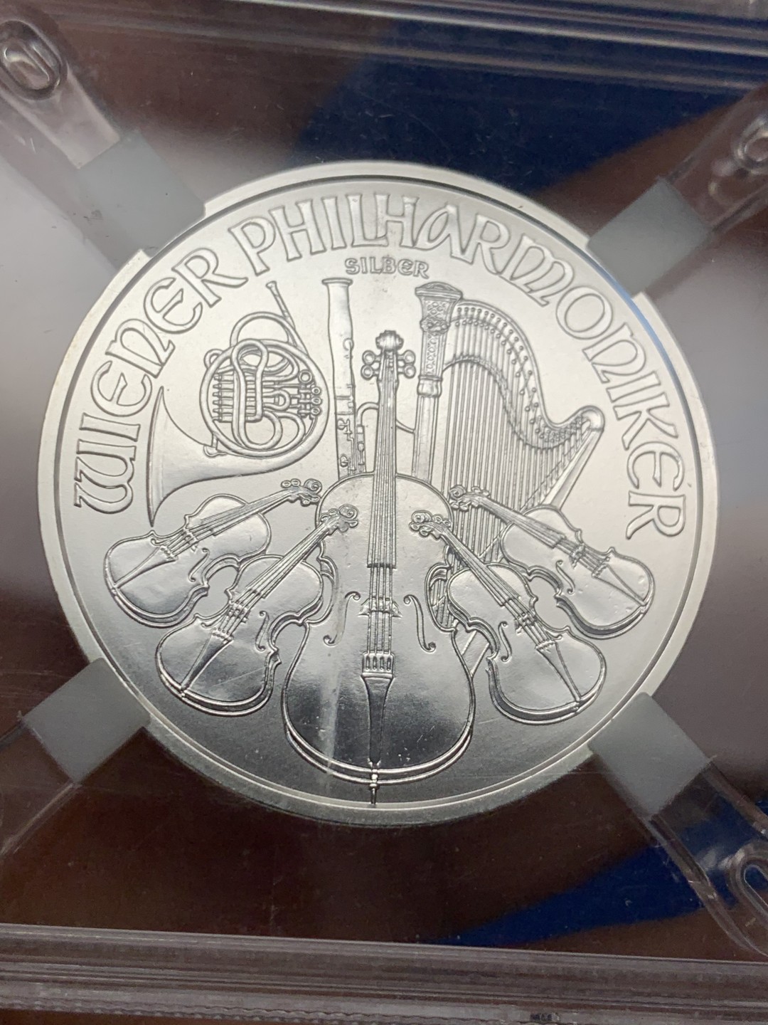 《竞宝斋》第149场-周日，周一，周四 3场 (全场包邮) 源泰评级 2016年 奥地利 音乐节 1.5euro 银币  31.1克克 999银