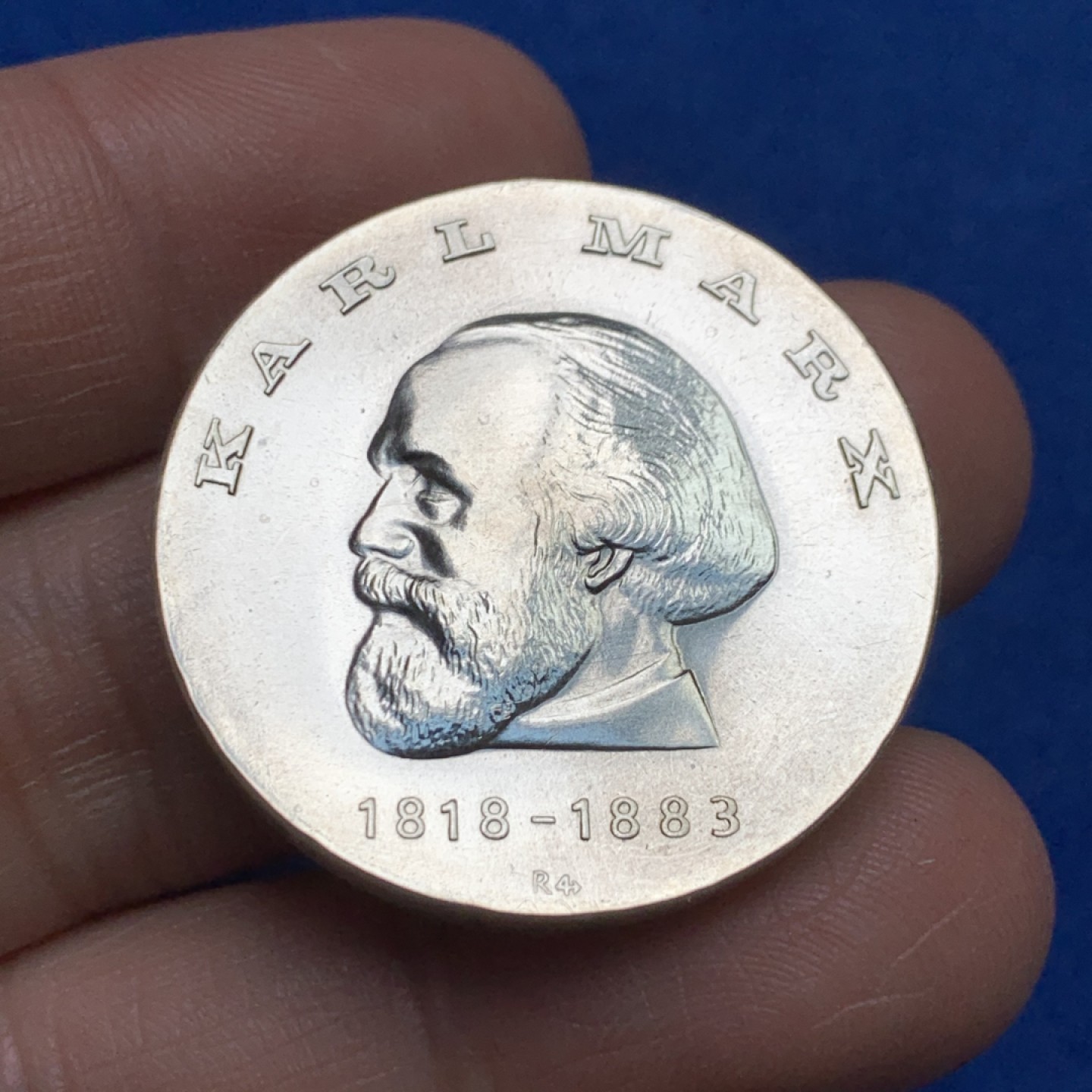 《竞宝斋》第149场-周日，周一，周四 3场 (全场包邮) 1968年民主德国革命导师马克思诞辰 20马克纪念银币