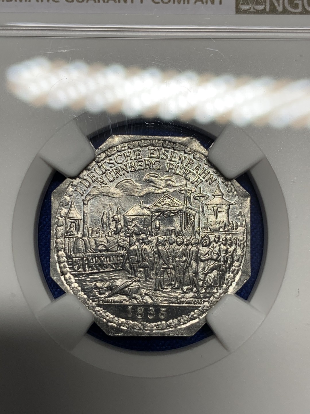 《竞宝斋》第149场-周日，周一，周四 3场 (全场包邮) NGC-MS65 德国紧急状态时期纽伦堡币 1920年 高分好品相 细节丰富