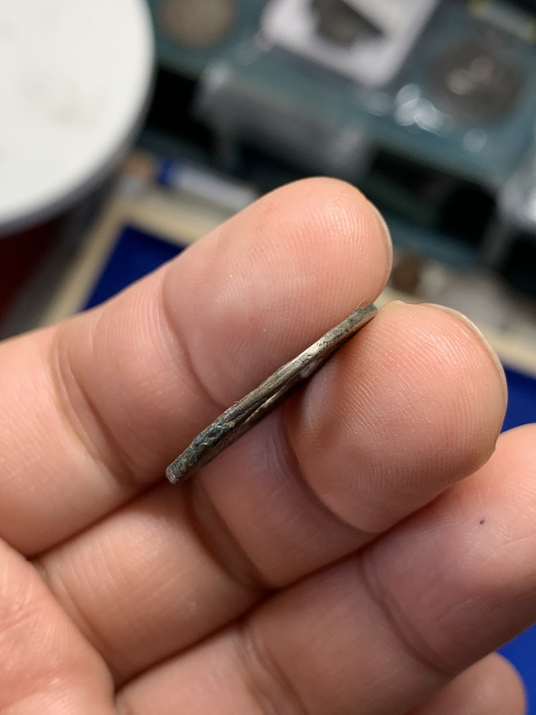 《竞宝斋》第149场-周日，周一，周四 3场 (全场包邮) 隋 曲笔五铢 白铜质