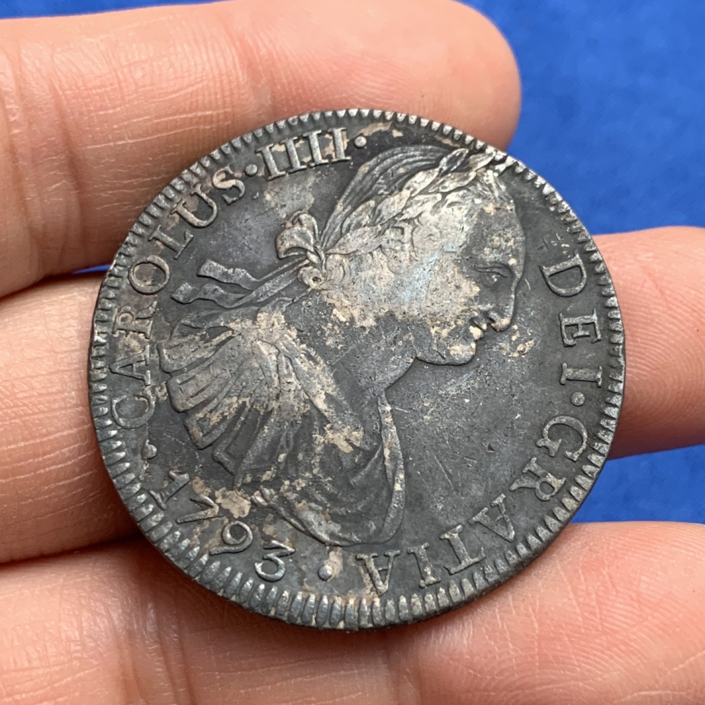 《竞宝斋》第149场-周日，周一，周四 3场 (全场包邮) 西属墨西哥卡洛斯四世1793年8R银币