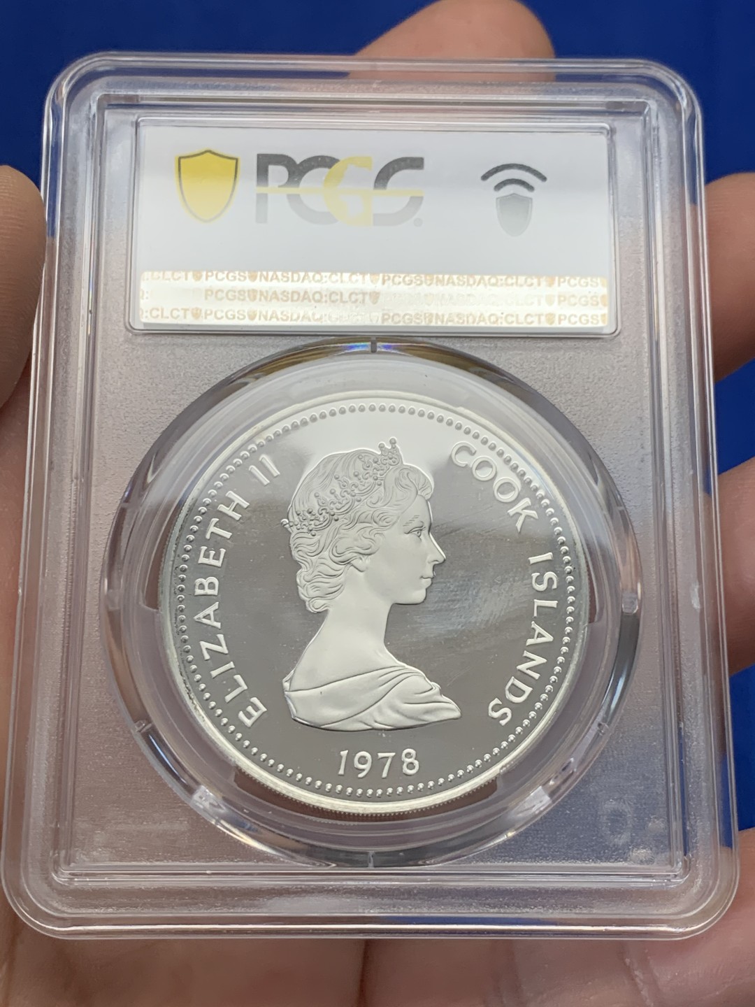 《竞宝斋》第149场-周日，周一，周四 3场 (全场包邮) PCGS PR68DCAM 1978年库克群岛精制银币 纪念伊丽莎白二世女王登基25周年 女王最美版本头像 潜力无限