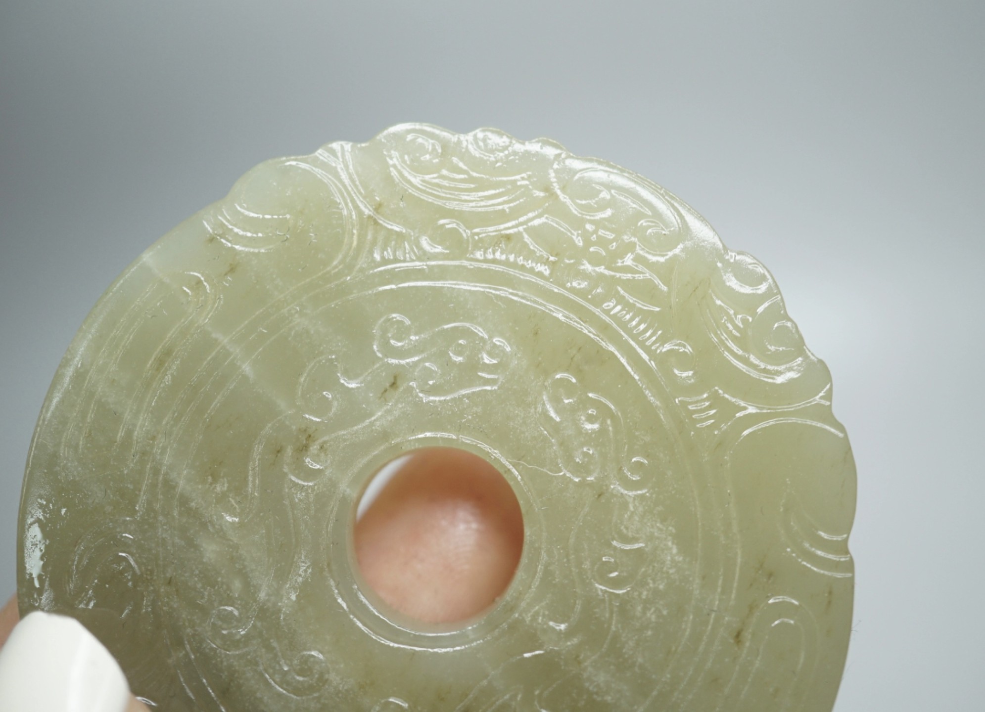｜冷门出品｜精选专拍·第贰拾叁场· 和田玉满工玉璧挂件