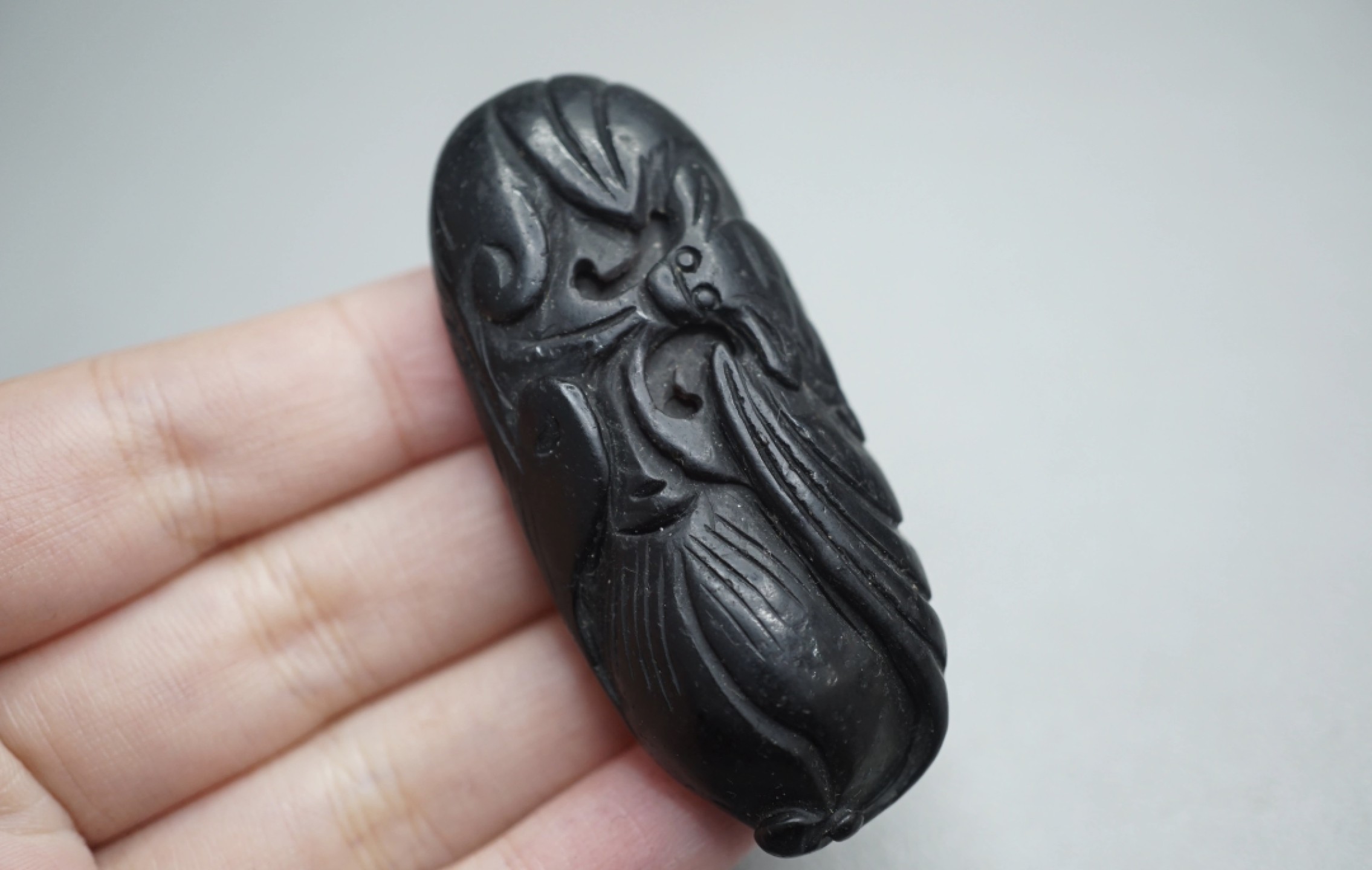 ｜冷门出品｜精选专拍·第贰拾伍场· 苏工和田玉黑皮浮雕随型挂件