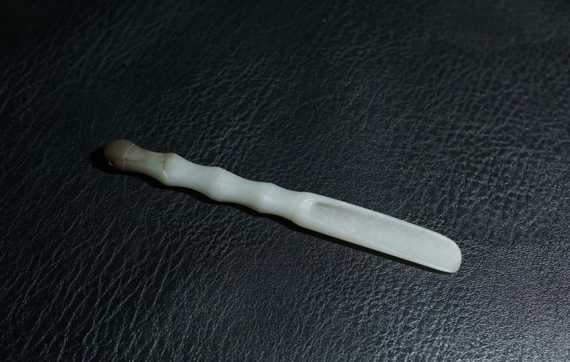 ｜冷门出品｜精选专拍·第贰拾伍场· 明清工老和田玉茶则把件