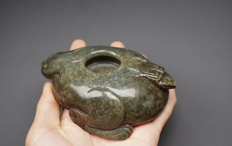 ｜冷门出品｜精选专拍·第贰拾伍场· 和田玉 鸟形文房水盂｜尺寸 11.5*7.7*2.8厘米