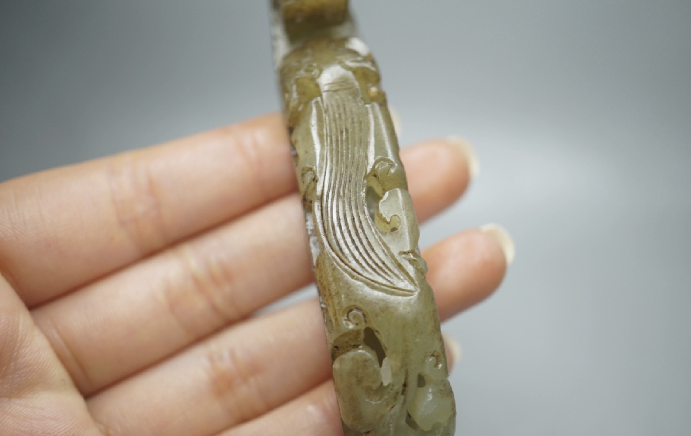 ｜冷门出品｜精选专拍·第贰拾伍场· 老和田玉龙钩把件