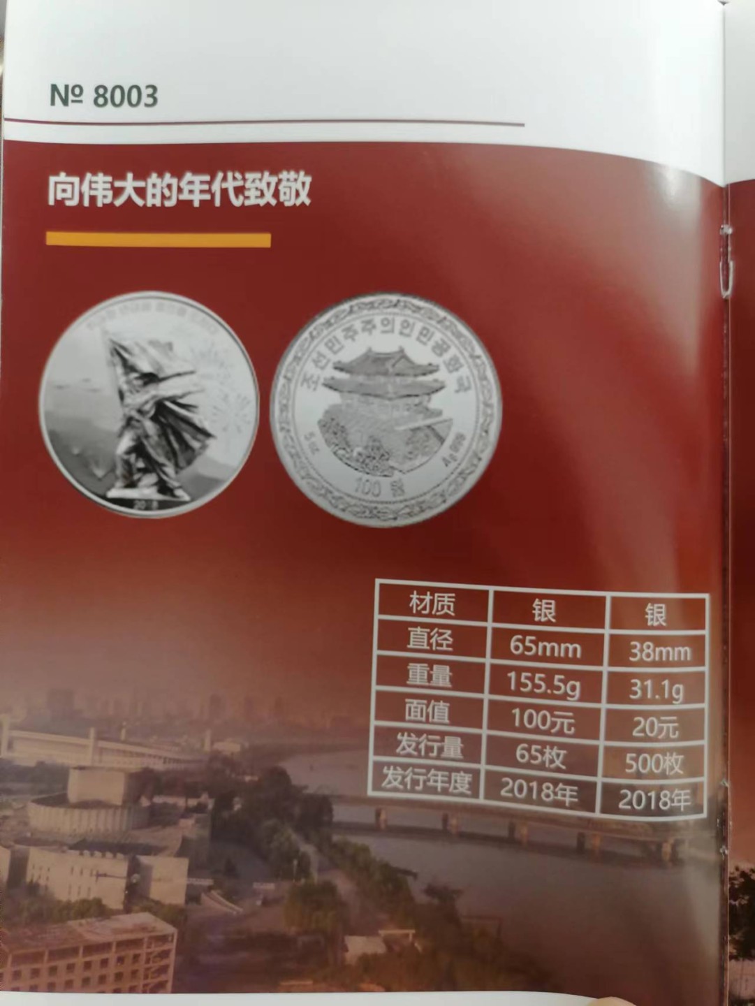 🇰🇵🇰🇵🇰🇵【朝鲜纪念币 精品第二场】🇰🇵🇰🇵🇰🇵 朝鲜钱币发行年鉴2018 朝鲜仁风会社