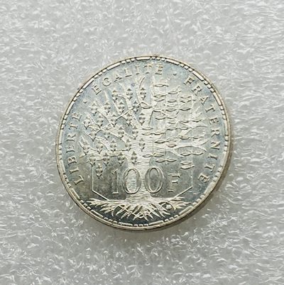 斋古钱币-世界金银币第二期，全场包邮 - 法国1982年万神殿100法郎银币