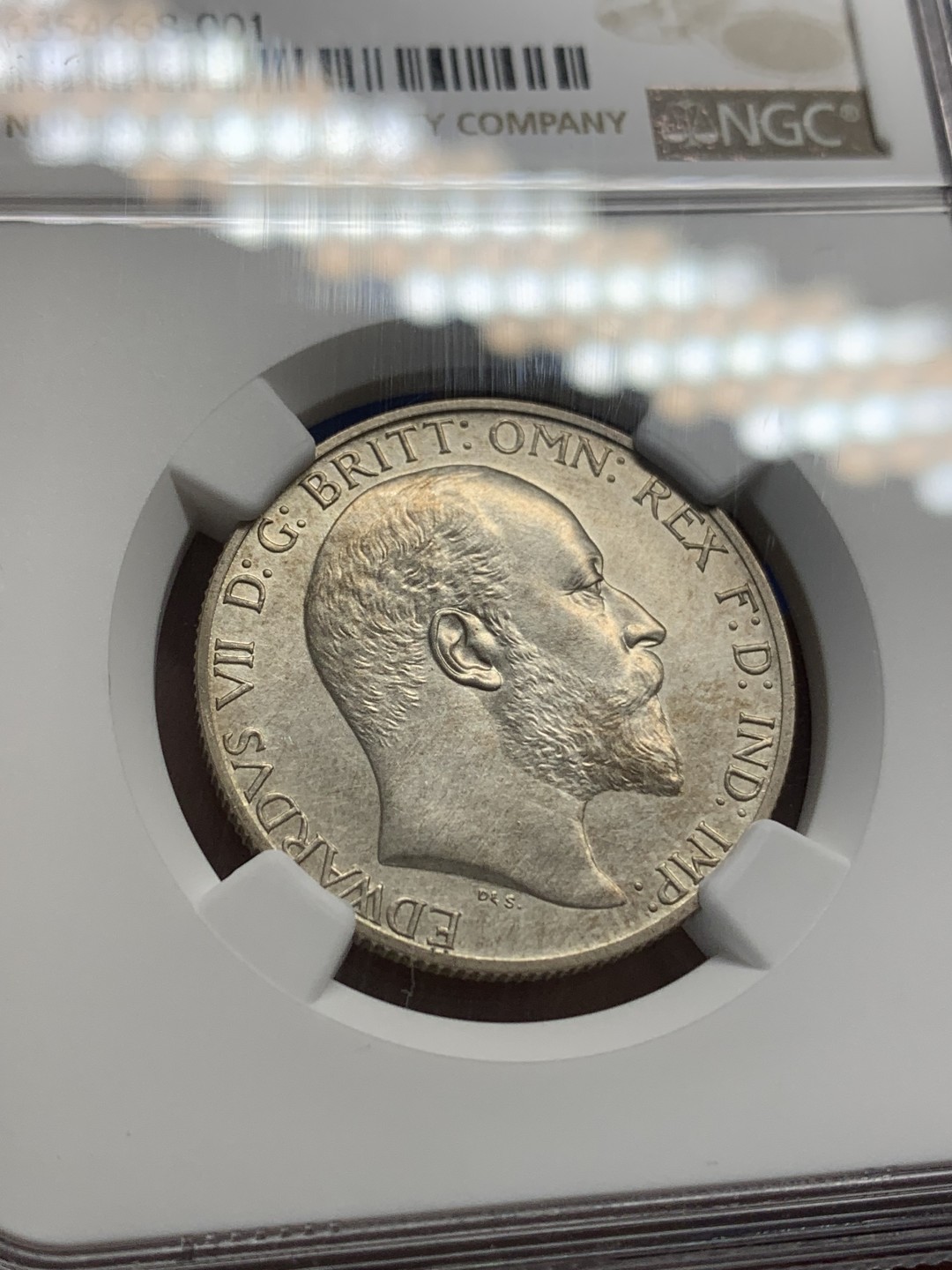 《竞宝斋》第150场-周日，周一，周四 3场 (全场包邮) NGC-PF61matte 1902年 爱德华七世 2先令 海神先令，老味道，底板无痕