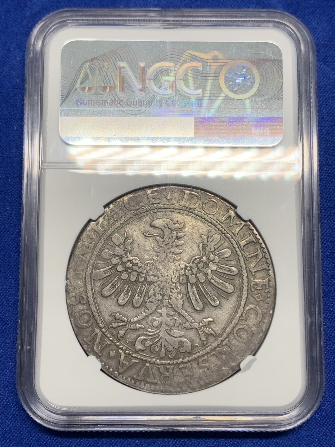《竞宝斋》第150场-周日，周一，周四 3场 (全场包邮) NGC-VF30冠军分 瑞士 1622年 1泰勒 银币 神圣罗马帝国下属瑞士自由联邦巴塞尔大银 正面市徽背面帝国鹰 稀有品种