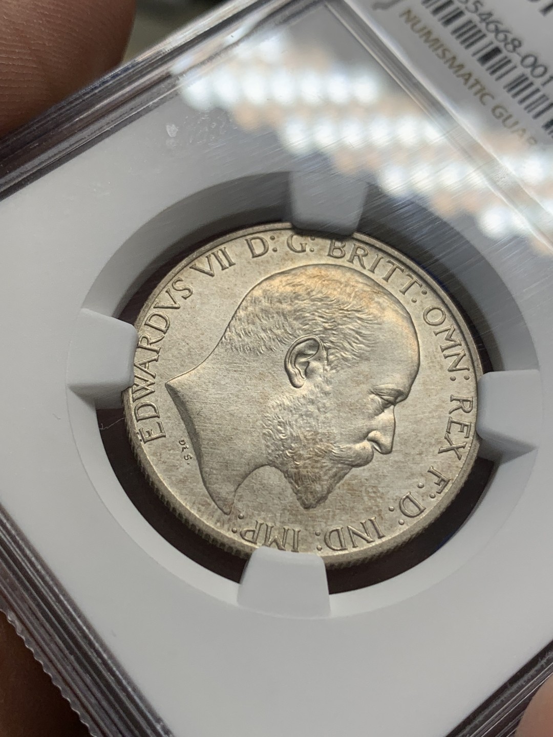 《竞宝斋》第150场-周日，周一，周四 3场 (全场包邮) NGC-PF61matte 1902年 爱德华七世 2先令 海神先令，老味道，底板无痕