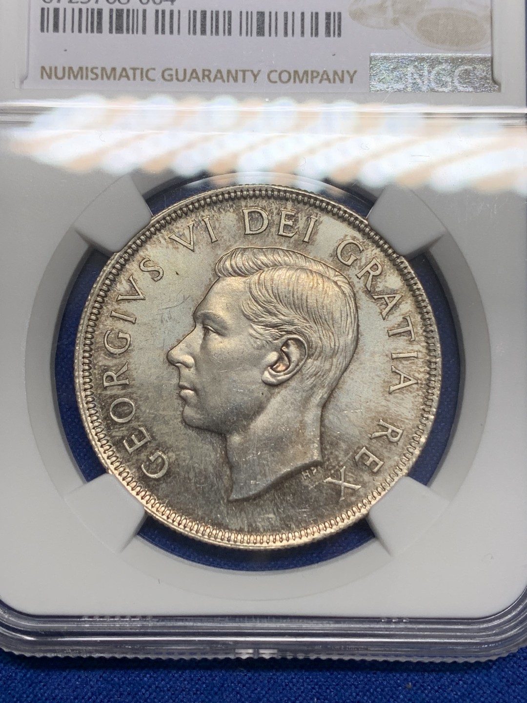 《竞宝斋》第150场-周日，周一，周四 3场 (全场包邮) NGC-MS63  加拿大1949 马太号帆船 1元大银币 镜面底板 五彩包浆