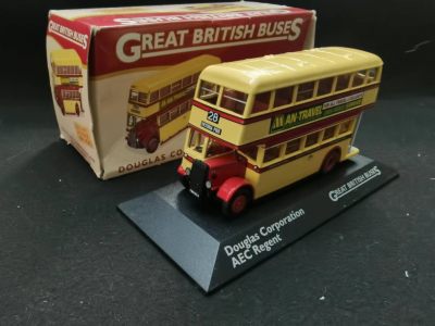 英国绝版Atlas 1/76 Great British Buses系列 道格拉斯AEC双层巴士模型