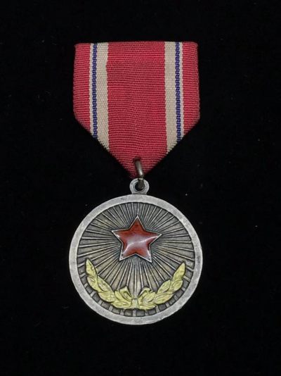 戎马世界章牌大赏第34期，朝鲜勋赏专场 - 朝鲜功劳奖章，银版