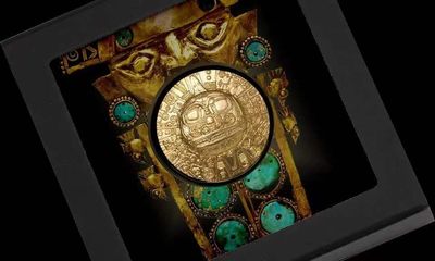 【币将精彩】世界钱币拍卖（2025-7-30） - 帕劳2021年太阳神黄金面具镀金弧面银币