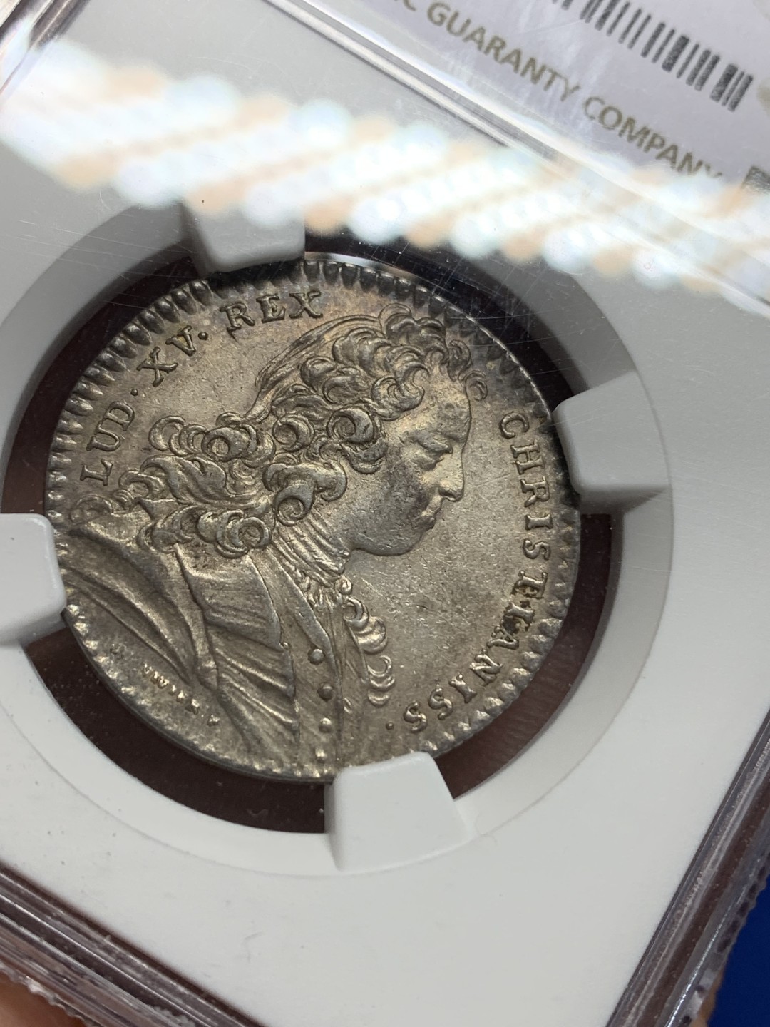 《竞宝斋》第150场-周日，周一，周四 3场 (全场包邮) NGC-AU58 法国1728年 路易十五 皇家派对 JETON 银质 顶级品相