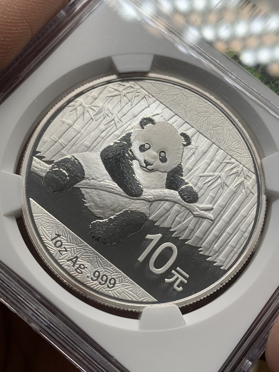 《竞宝斋》第150场-周日，周一，周四 3场 (全场包邮) NGC-MS69 中国 熊猫银币 2014年31.1克 999银 早期品种