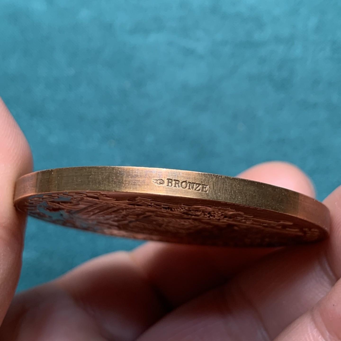 《竞宝斋》第150场-周日，周一，周四 3场 (全场包邮) 法国 吉伦德市 园艺大赛 铜章19世纪50.7mm 62.8克