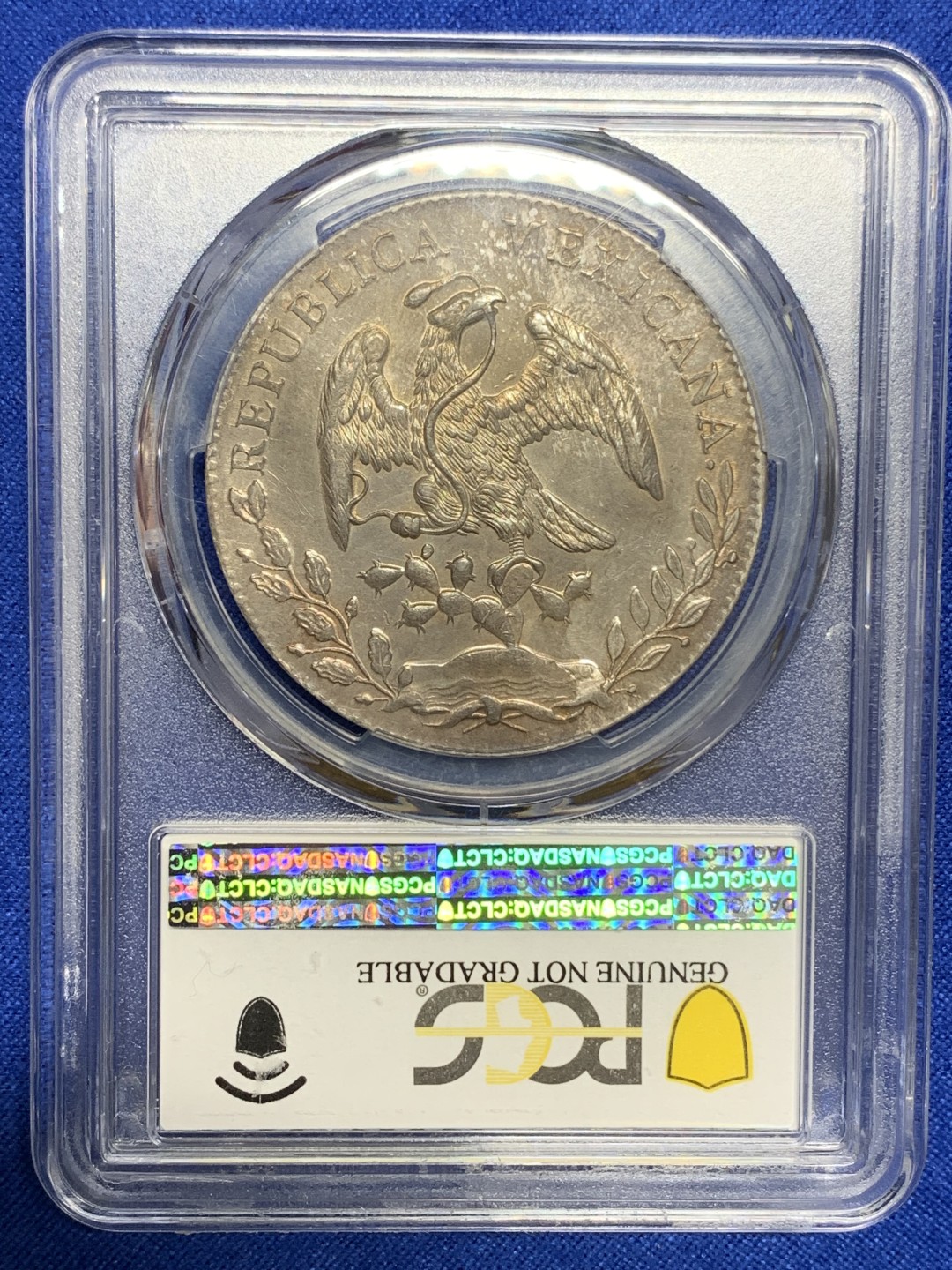 《竞宝斋》第150场-周日，周一，周四 3场 (全场包邮) 墨西哥 1888年 PCGS UNCD 瓜纳华托 GO RR版 发财年花边鹰洋，光度、包浆都到位，严评