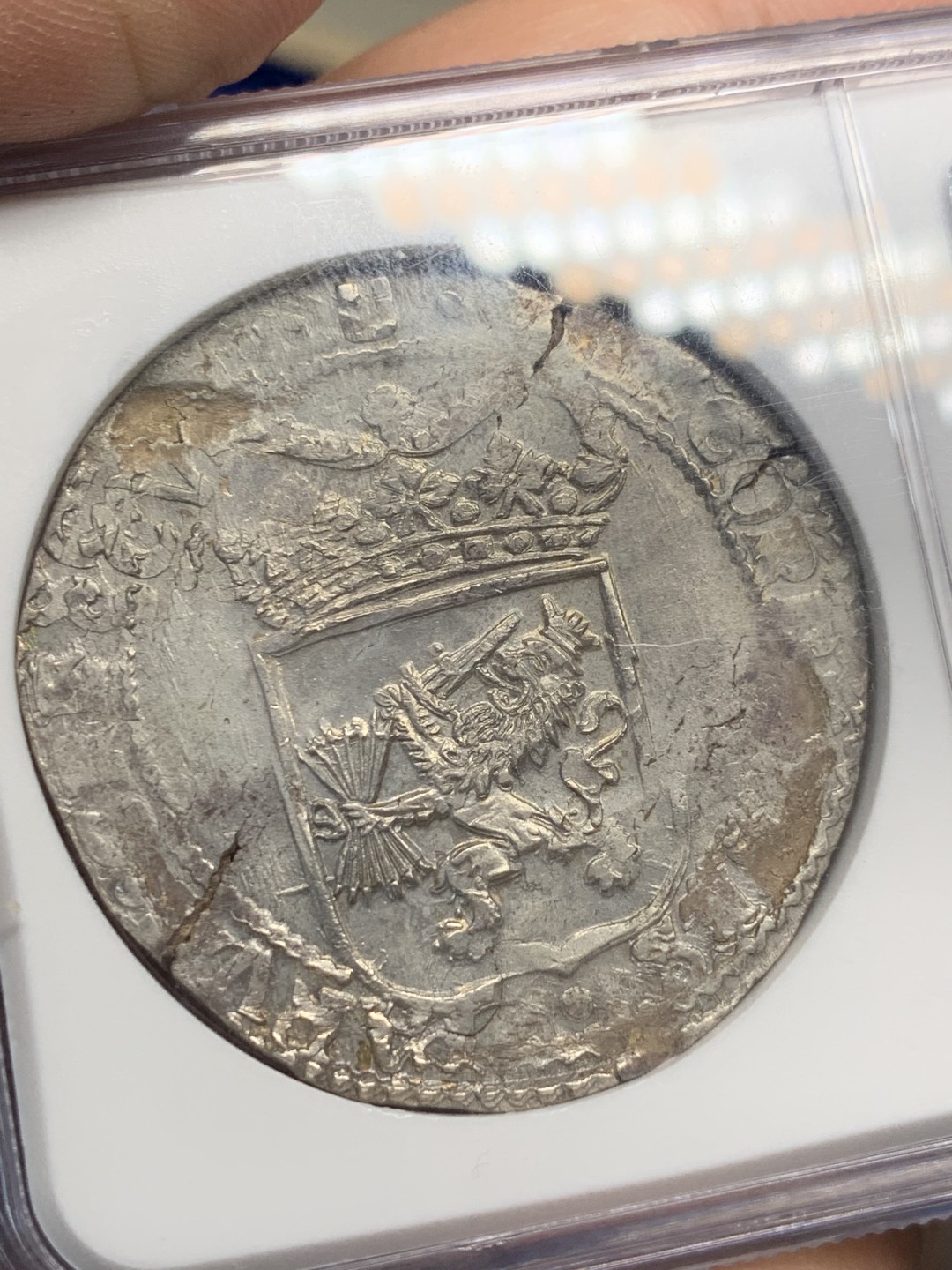 《竞宝斋》第150场-周日，周一，周四 3场 (全场包邮) NGC AU荷兰 1660年 乌特勒支 早期1杜卡特武士 大银币 少见早期，常见17××年晚期版本