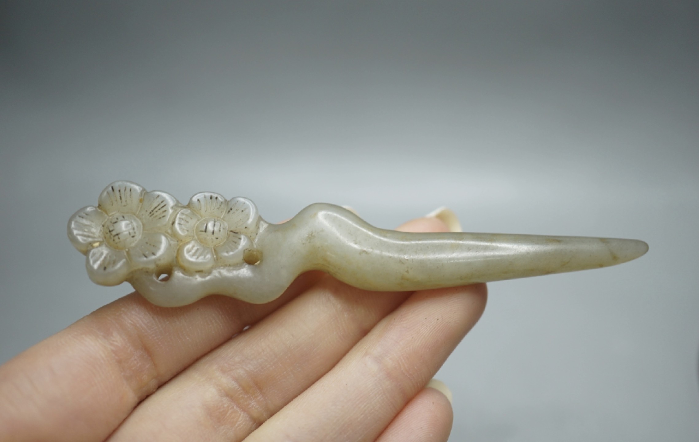 ｜冷门出品｜精选专拍·第贰拾柒场· 和田玉花卉小发簪