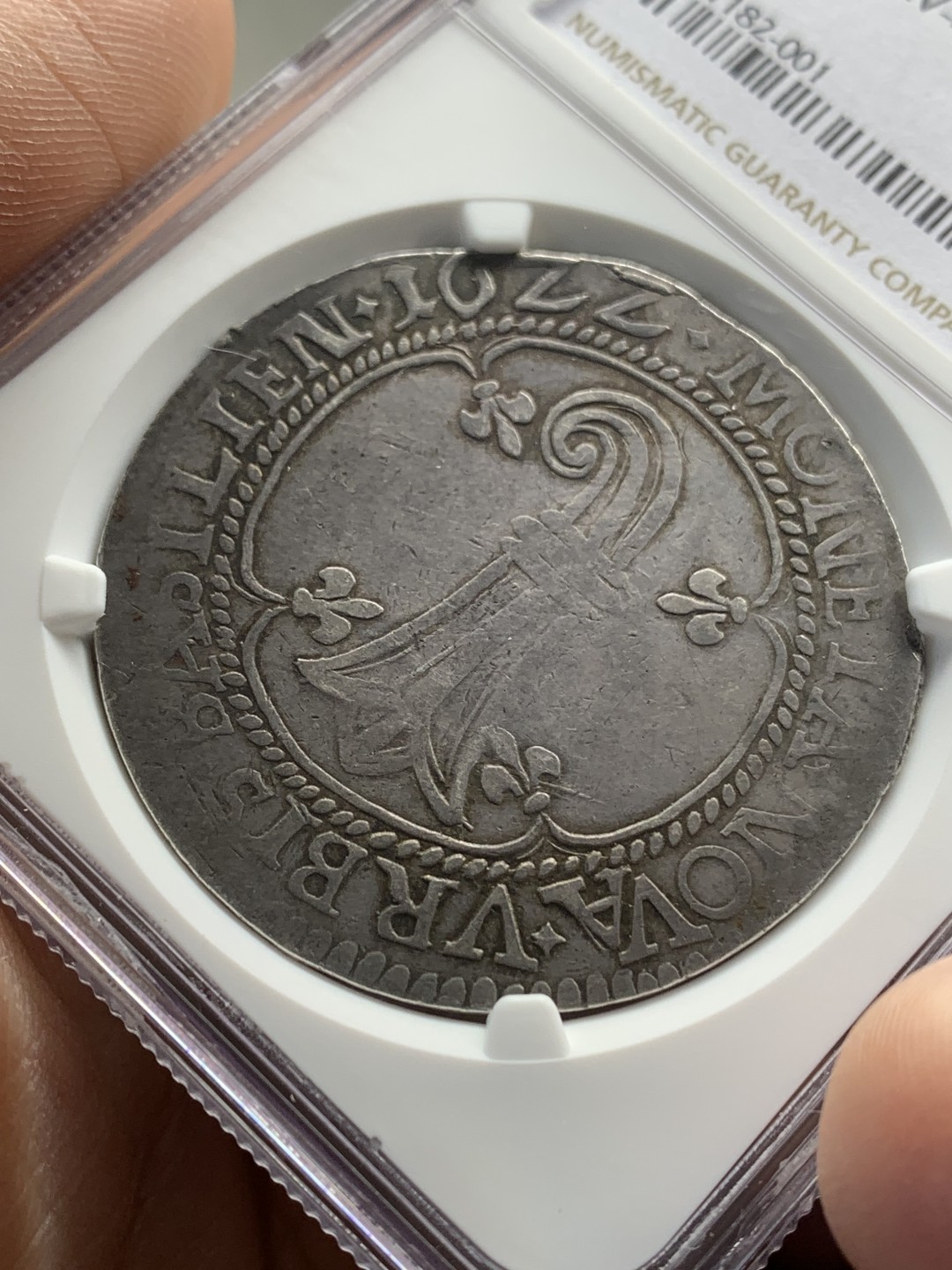 《竞宝斋》第150场-周日，周一，周四 3场 (全场包邮) NGC-VF30冠军分 瑞士 1622年 1泰勒 银币 神圣罗马帝国下属瑞士自由联邦巴塞尔大银 正面市徽背面帝国鹰 稀有品种