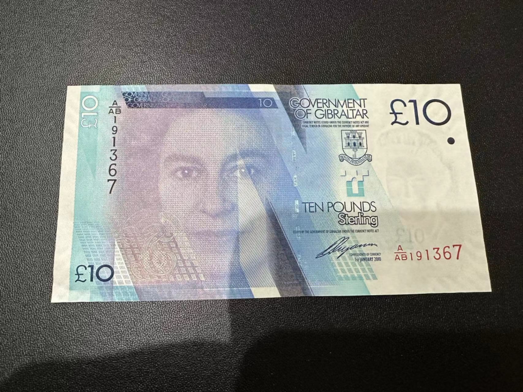 《外钞收藏家》第二百五十八期（连拍第三场） 2010年直布罗陀10元  全新UNC