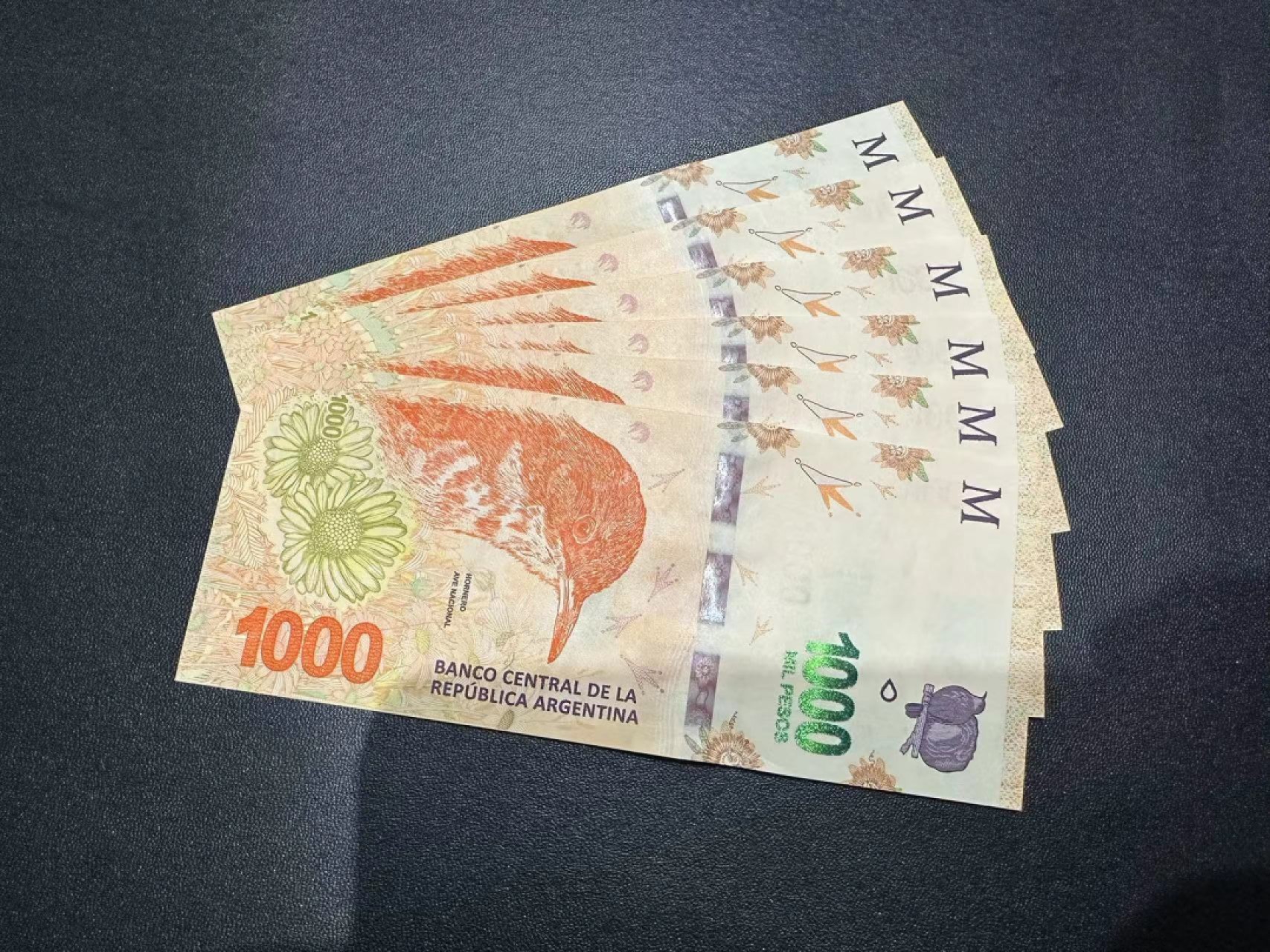 《外钞收藏家》第二百五十八期（连拍第三场） 阿根廷最新版1000面额 精美纸币 6连号 全新UNC