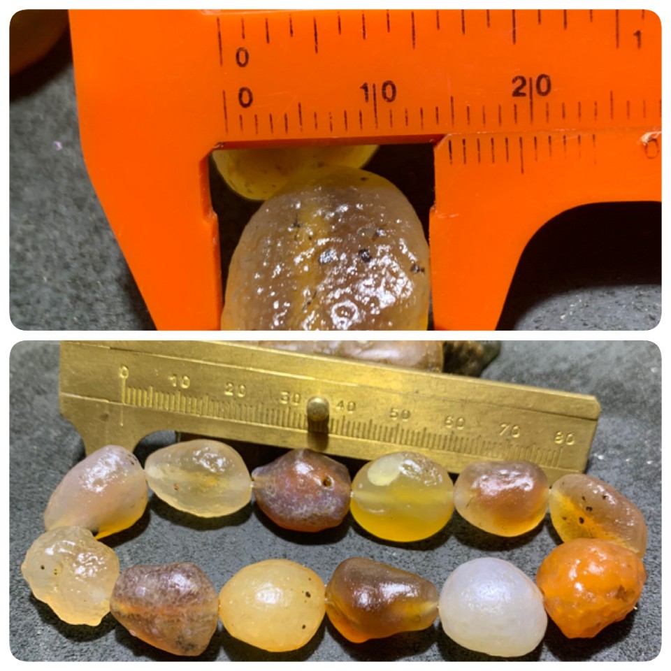 精美天然阿拉善大颗粒糖心玛瑙原石手串一条