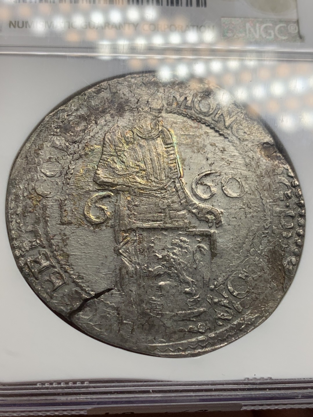 《竞宝斋》第150场-周日，周一，周四 3场 (全场包邮) NGC AU荷兰 1660年 乌特勒支 早期1杜卡特武士 大银币 少见早期，常见17××年晚期版本