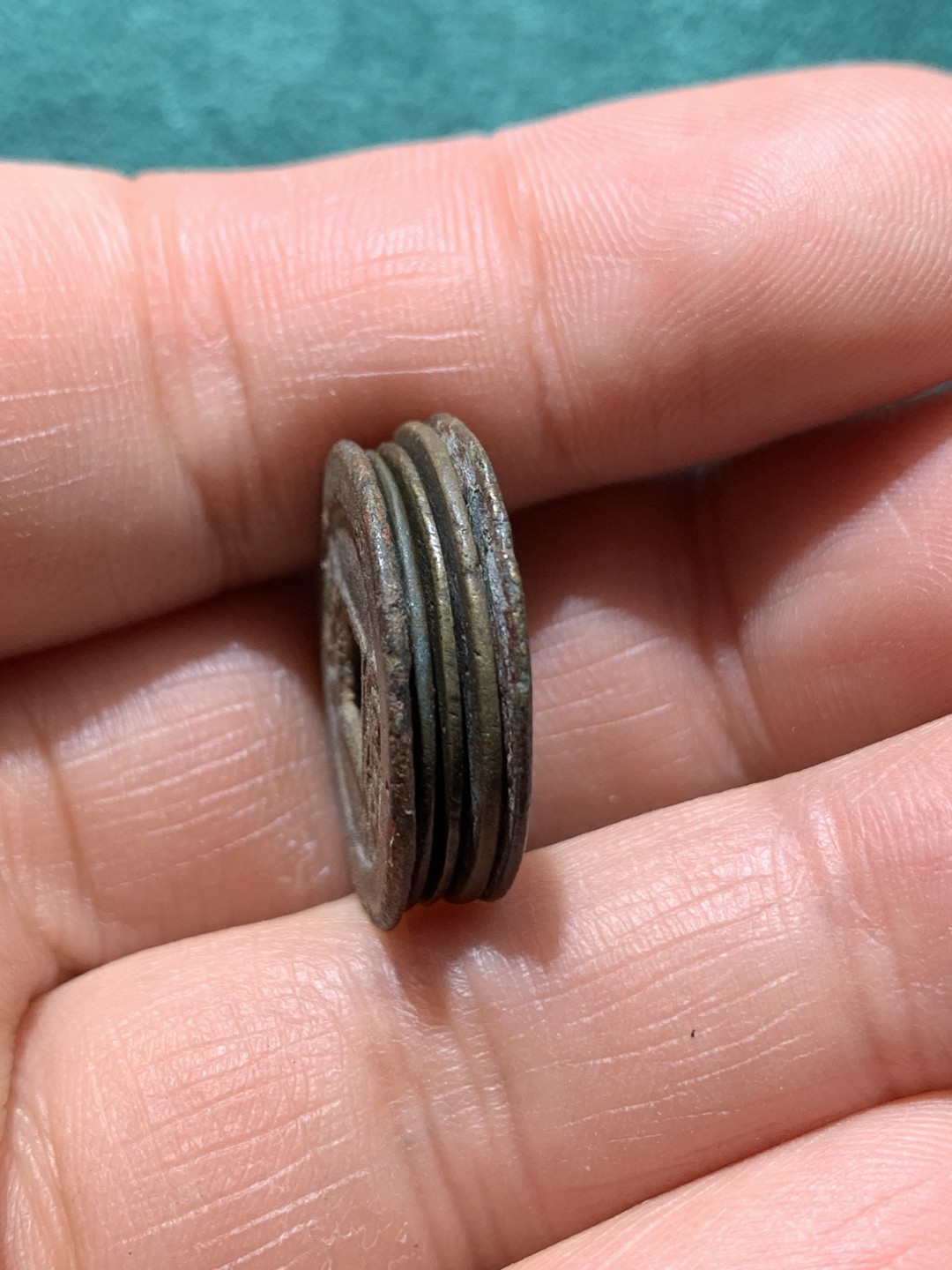 《竞宝斋》第150场-周日，周一，周四 3场 (全场包邮) 清光绪宝河上月下星尔宝和缶宝一对（尔宝较少），上仰月，下俯月，上进星